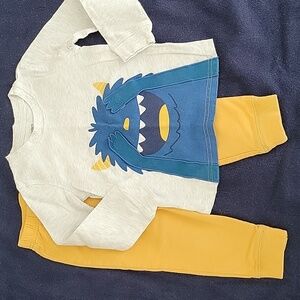 Carter's Boys Matching Long-sleeve Shirt Sweatpants Set 24M